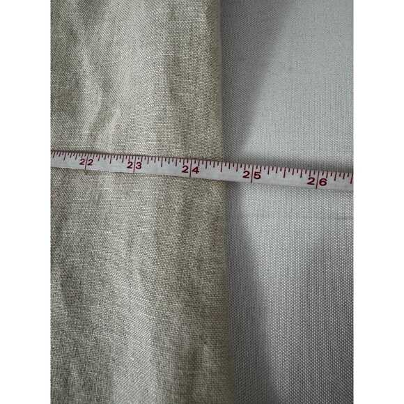 Style &Co 2X Oatmeal Linen 3/4 Sleeve Button Down Tailored Fit Blouse Split Cuff - Picture 6 of 8